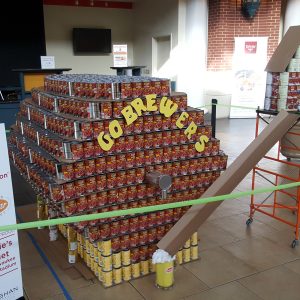 Hunzinger Builds Award-Winning “Canstruction” Project for Local Charity Using Over 2000 Cans!