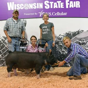 Congratulations to Lexi Odermann and her State Fair Grand Champion Pig, Piper!