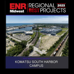 Komatsu South Harbor Campus Receives 2023 ENR Project of the Year Award