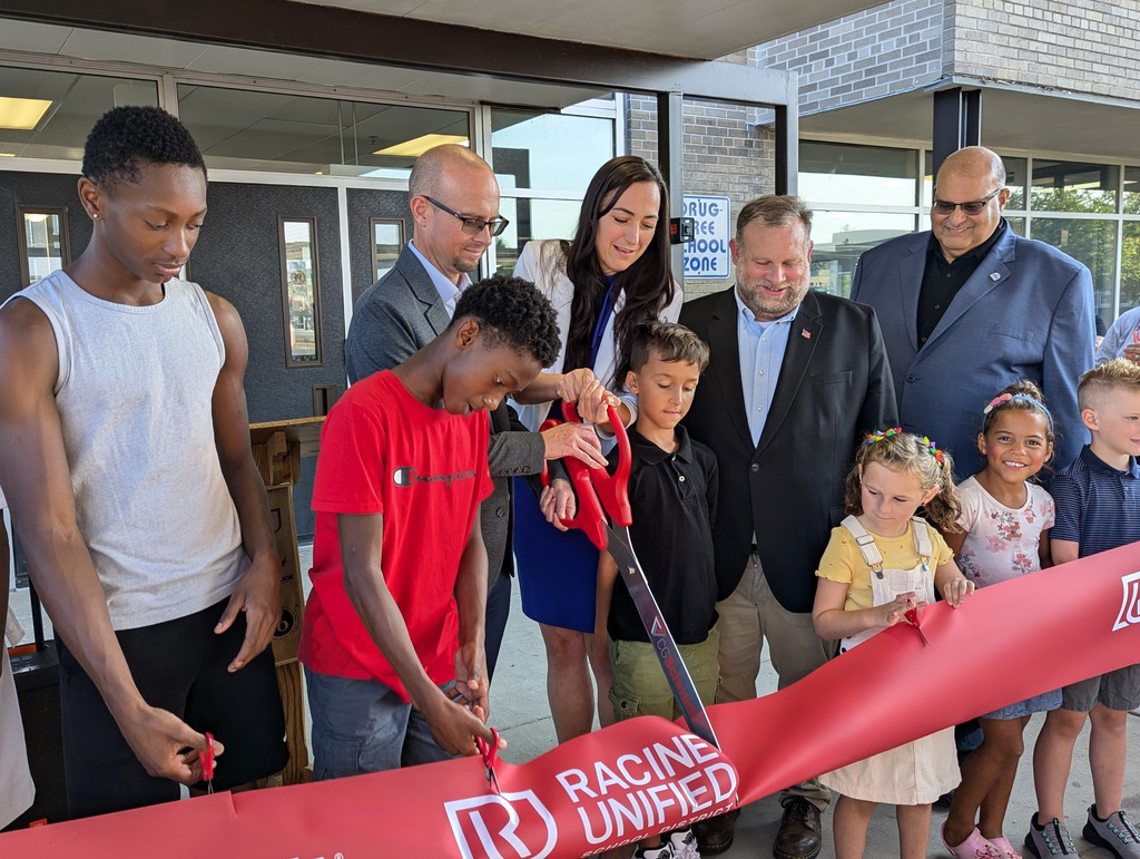 Racine Unified School District Starbuck School Ribbon Cutting August 29, 2024